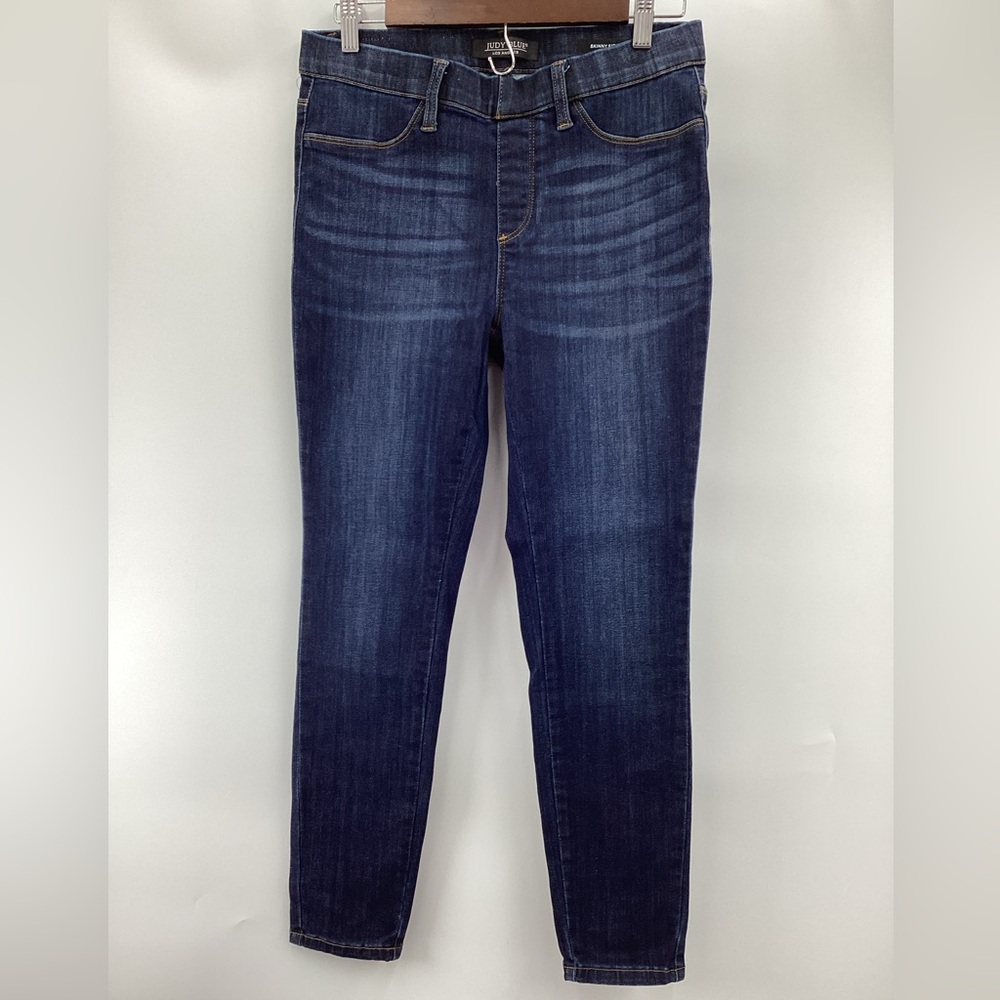 Judy Blue Pull-On Dark Indigo Skinny Jeans - Picture 2 of 9